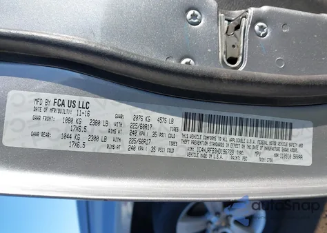 2017 Jeep Patriot Latitude 4X4 из США, поврежденный, VIN 1C4NJRFB3HD196729